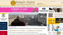Captura de pantalla de sitio web de Religión Digital.