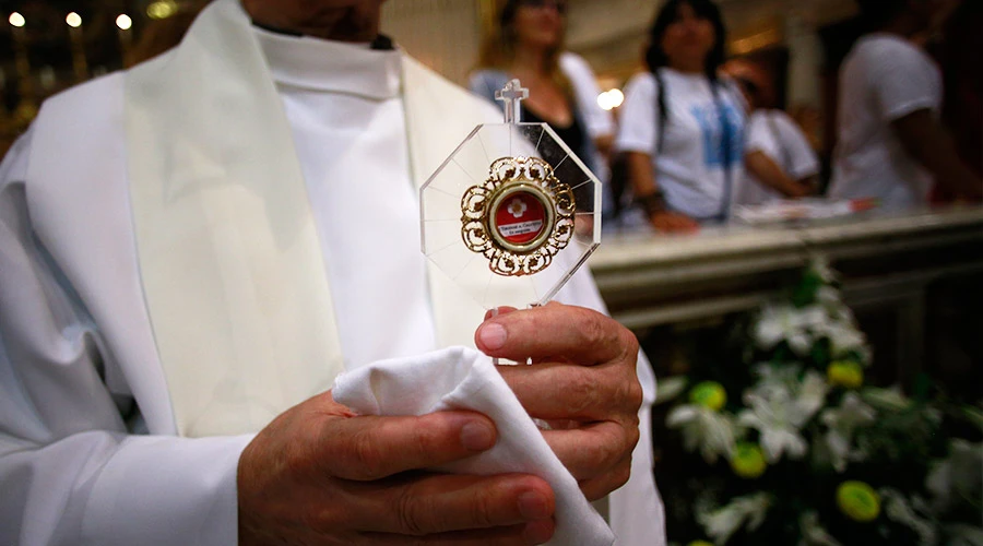 Reliquias por la canonización de Santa Teresa de Calcuta / Foto: Daniel Ibáñez (ACI Prensa)