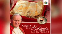 Reliquia San Juan Pablo II en Uruguay / Imagen:  Siervas de los Corazones Traspasados de Jesús y María 