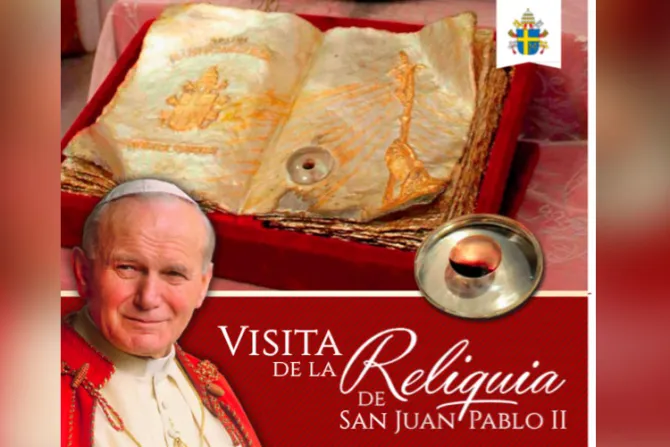 Reliquia de sangre de San Juan Pablo II llegará a Uruguay
