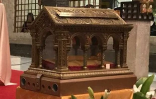 Reliquias de Santa Margarita Maru00eda de Alacoque. Foto: Cortesu00eda del P. Andru00e9s Esteban Lu00f3pez. 