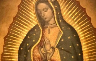 Ru00e9plica de imagen de la Virgen de Guadalupe. Cru00e9dito: ACI Prensa. 