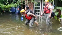 Rescate de damnificados por el huracán Harvey / Foto: Facebook National Guard