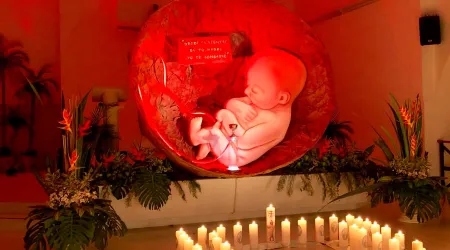 Imponente reserva eucarística recuerda que vida del niño por nacer es sagrada [VIDEO]