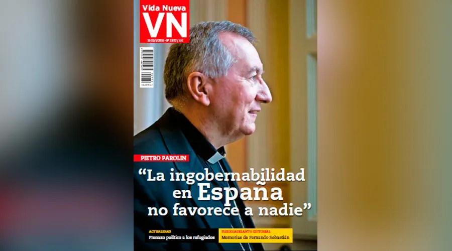 Portada del número de la Revista Vida Nueva en la que entrevistan a Mons. Pietro Parolin. Foto: VidaNueva?w=200&h=150