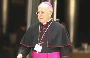 Mons. Ricardo Blázquez en el Vaticano este 6 de octubre (Foto Daniel Ibáñez / ACI Prensa) 