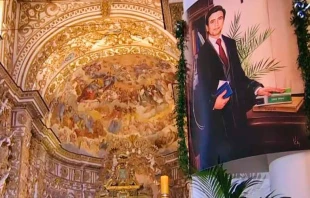 Fotografu00eda del beato Rosario Livatino en la Catedral de Agrigento. Foto: Vatican Media 