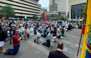 Rosario de Hombres en Guayaquil, 11 de junio de 2022 | Cru00e9dito: Cortesu00eda de Tradiciu00f3n y Acciu00f3n Ecuador 