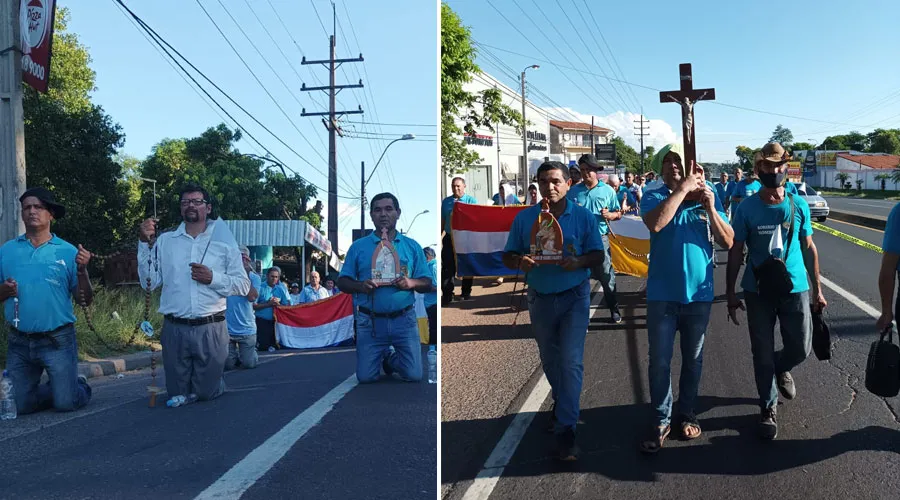 Imágenes del Rosario de Hombres Valientes Paraguay