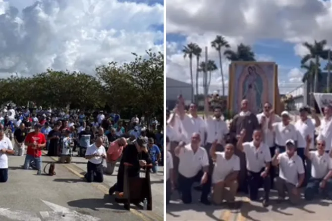 Arzobispo de Miami lidera Rosario por Nicaragua a los pies de la Virgen de Guadalupe