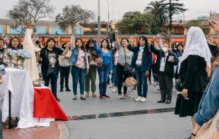 Rosario Mundial de Mujeres de Peru00fa, el 8 de diciembre de 2022. Cru00e9dito: Rosario Mundial de Mujeres de Peru00fa  