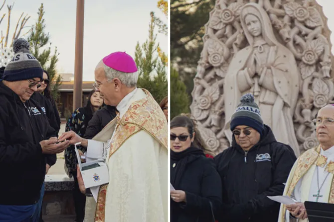 Obispo entrega rosarios enviados por el Papa a víctimas de tiroteo de El Paso