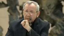 P. Marko Rupnik, sacerdote y artista jesuita acusado de abusos sexuales. Crédito: Captura de video de Vatican News
