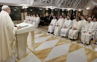 El Papa en la Misa. Foto: L'Osservatore Romano 