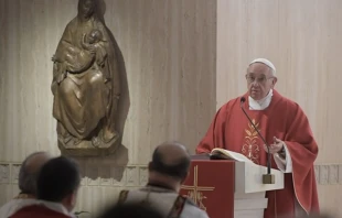 El Papa en la Misa. Foto: L'Osservatore Romano 