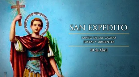 Cada 19 de abril se celebra a San Expedito, que nos enseña a no dejar lo importante para después