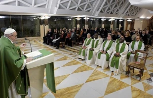 El Papa en la Misa. Foto: L'Osservatore Romano 