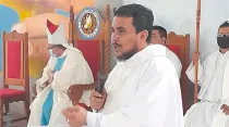 P. Oscar Benavidez. Crédito: Radio Católica de Siuna "La Voz Diocesana"