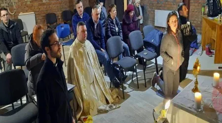 ¡Cristo es nuestra esperanza!, dice sacerdote desde un búnker en Ucrania