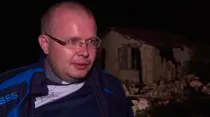 P. Krzysztof Kozlowski. Captura de pantalla TVN24