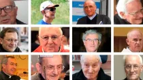 Algunos de los sacerdotes fallecidos en Italia por coronavirus. Crédito: Avvenire
