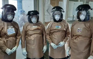 Sacerdotes atienden desde el 3 de junio a fieles en hospitales de Cuernavaca. Cru00e9dito: Diu00f3cesis de Cuernavaca. 