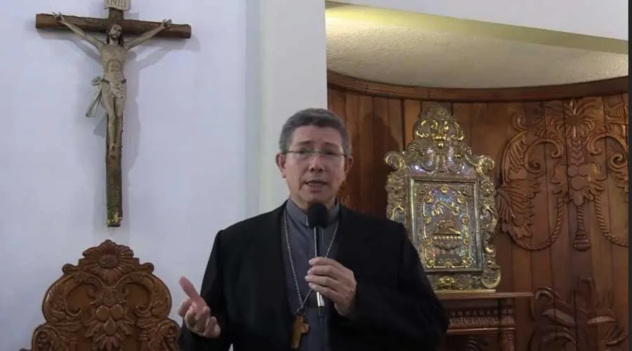 Mons. Bernabé de Jesús Sagastume Lemus. Crédito: Captura de video / Facebook Voto Consciente Guatemala.