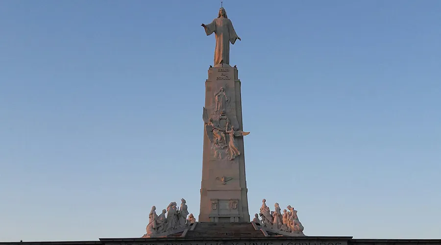Monumento al Sagrado Corazón de Jesús en el Cerro de los Ángeles. Foto: Cathopic.