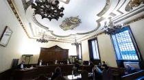 Sala de Audiencias donde se está celebrando el juicio. Foto: Vatican Media