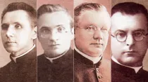 De izquierda a derecha: P. Ignacy Dobiasz, P. Franciszek Harazim, P. Jan Świerc y P. Kazimierz Wojciechowski / Crédito: ANS