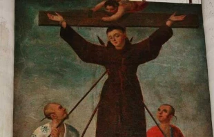 Cuadro representando el martirio de San Felipe de Jesu00fas. Cru00e9dito: Enrique Lu00f3pez-Tamayo Biosca (CC BY 2.0). 