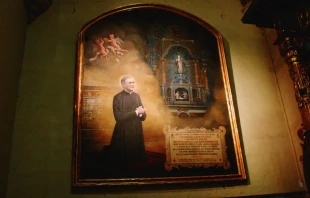 Cuadro de San Josemaru00eda Escrivu00e1 retirado de la Catedral de Lima por el Arzobispado de Lima. Cru00e9dito: David Ramos / ACI Prensa. 