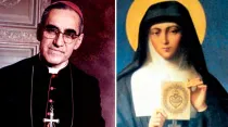 San Óscar Romero y Santa Margarita María de Alacoque. Crédito: Arquidiócesis de El Salvador