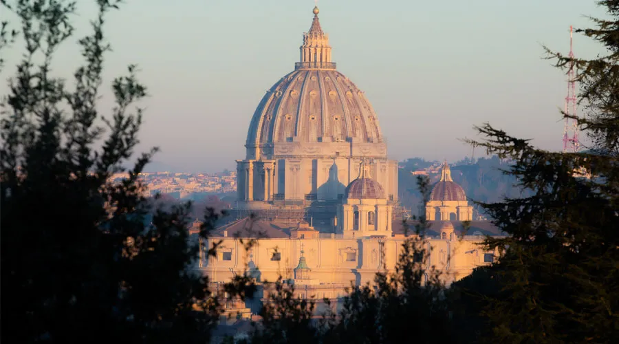 Basílica de San Pedro del Vaticano. Foto: Daniel Ibáñez / ACI Prensa