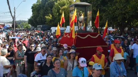 Miles celebraron a San Sebastián en Chile