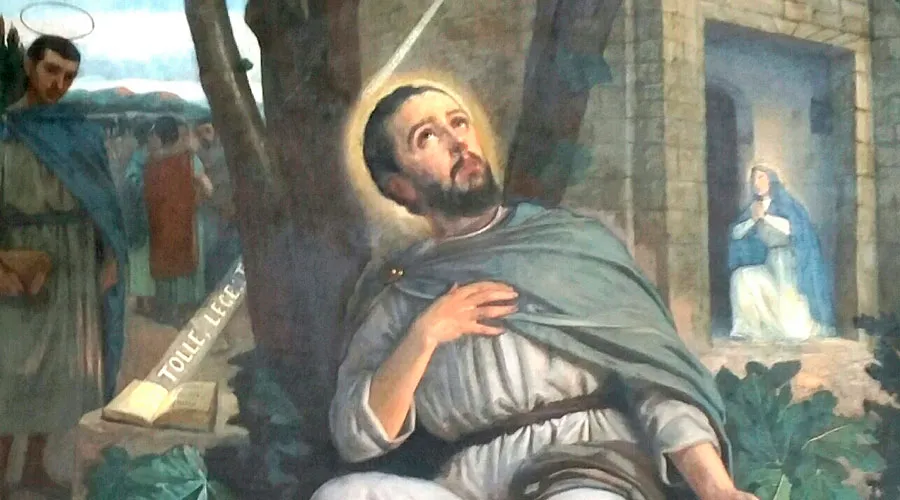 Pintura de la conversión de San Agustín. Crédito: Wikipedia / dominio público