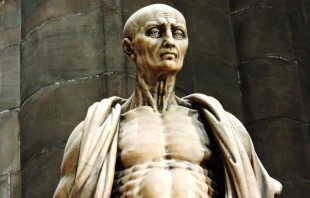 San Bartolomu00e9 desollado, escultura de Marco D'Agrate. Foto: Flickr Dimitris Kamaras (CC BY 2.0) 