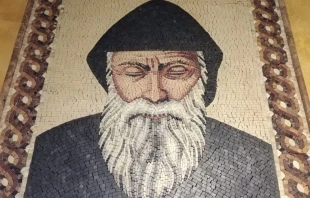 Imagen de San Charbel en la Saint Charbel Catholic Church en Las Vegas. Cru00e9dito: Walter Su00e1nchez Silva / ACI Prensa 