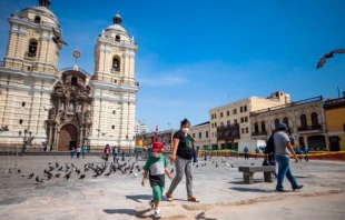 Iglesia de San Francisco sin el muro perimu00e9trico. Cru00e9dito: ANDINA / Difusiu00f3n 