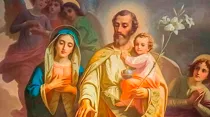 San José, la Virgen María y el Niño Jesús. Crédito: Arzobispado de Piura