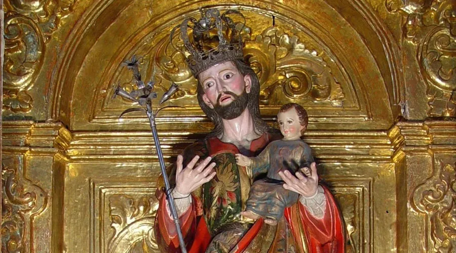 La imagen del Señor San José que fue robada en Bledos, San Luis Potosí (México). Crédito: INAH