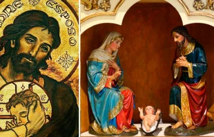 San Josu00e9 y pesebre. Cru00e9dito: Arzobispado de Piura 