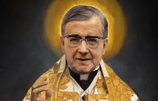 San Josemaru00eda Escrivu00e1 de Balaguer. Cru00e9dito: Pintura de Rau00fal Berzosa 