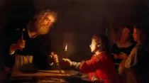 Pintura de la Infancia de Jesús de Gerard van Honthorst. Créditos: Dominio Público