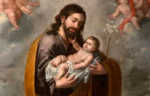 San Josu00e9 con el Niu00f1o Salvador / Cru00e9dito: Dominio Pu00fablico 