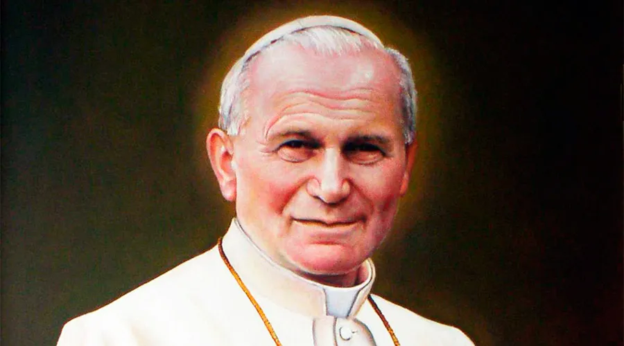 Retrato de San Juan Pablo II en la Iglesia Seminario de Lublin / Crédito: Zbigniew Kotyłły - Wikimedia Commons (CC BY-SA 3.0)?w=200&h=150