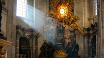 Vista interior de la Basu00edlica de San Pedro en el Vaticano (Foto Lauren Cater / ACI Prensa)