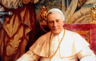 Retrato del Papa San Pío X del pintor Fray Pedro Subercaseaux null