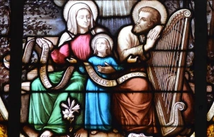 Santa Ana y San Joaquu00edn con la Virgen Maru00eda. Cru00e9dito: Pixabay. 