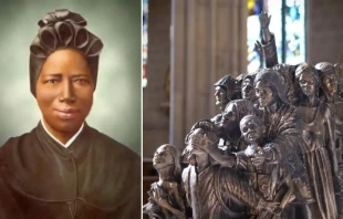 Santa Bakhita / Escultura u201cDejad libres a los oprimidosu201d. Cru00e9dito: La Machi - Agencia de Comunicaciu00f3n para Buenas Causas 